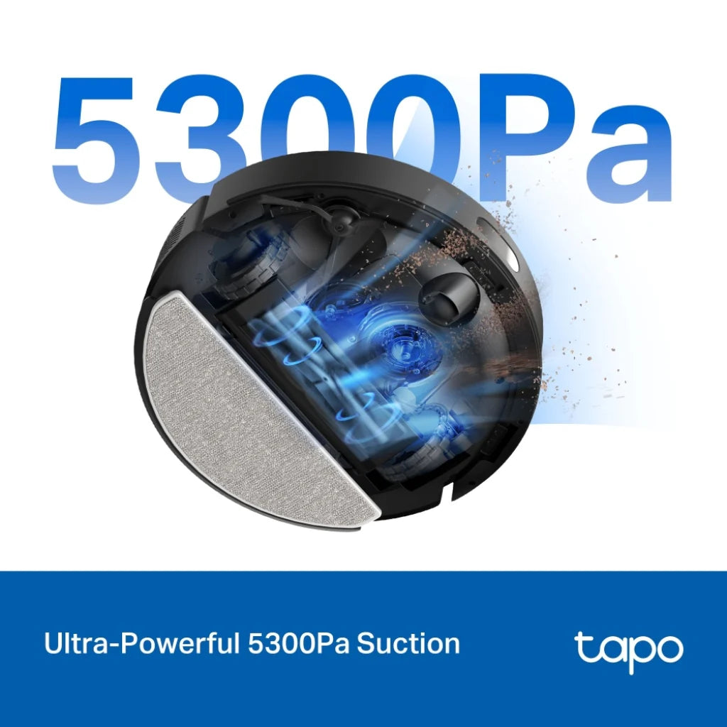 Tapo Aspiradora y Trapeadora Robot RV30 Max Plus - Negra