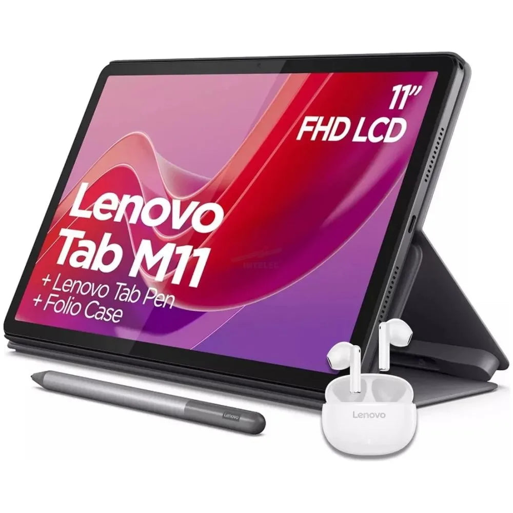 Lenovo Tab M11 Folio + Pen + Auriculares