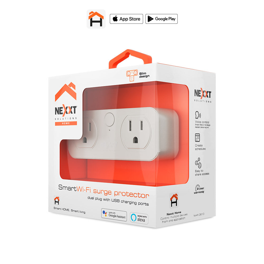 Enchufe Inteligente Nexxt 2 Puertos 110V 2 Puertos USB