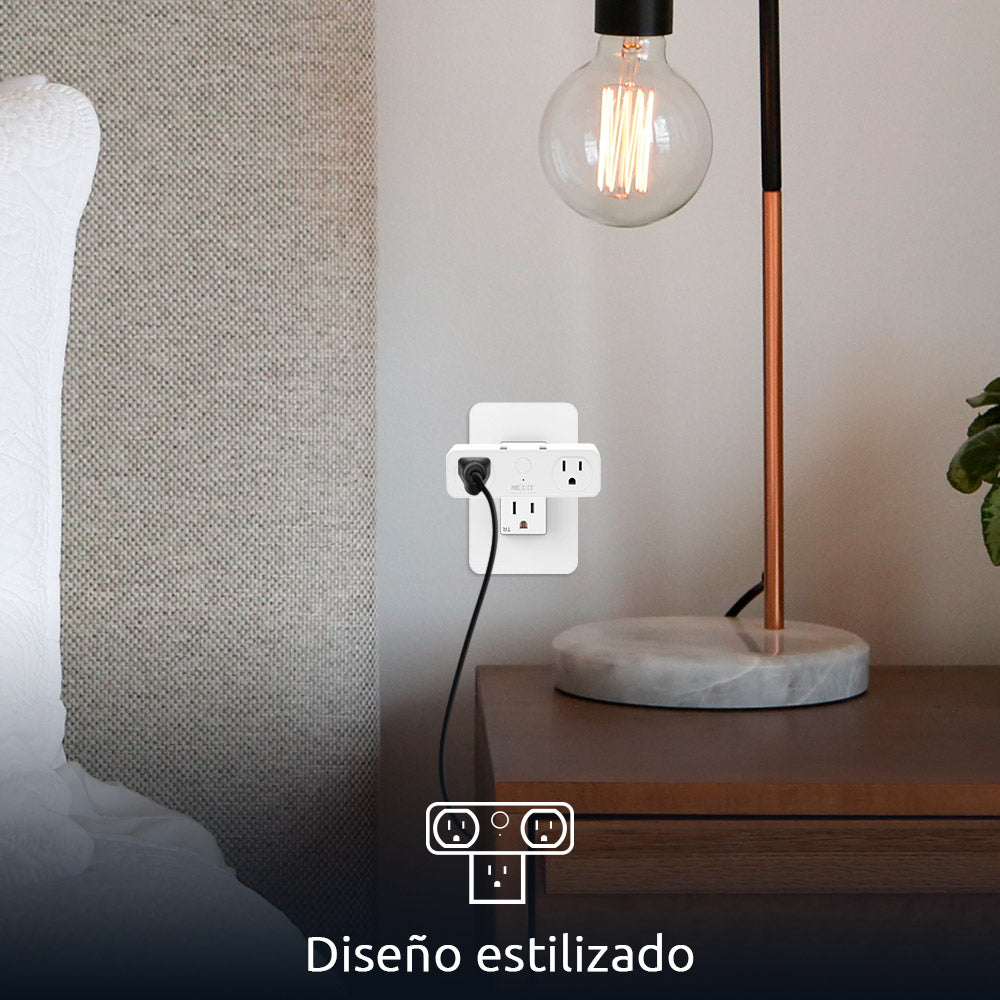 Enchufe Inteligente Nexxt 2 Puertos 110V 2 Puertos USB