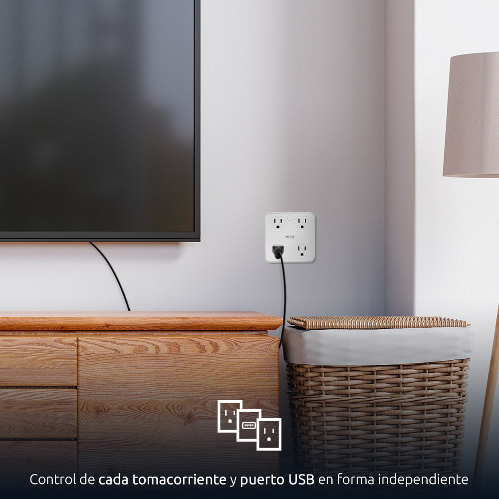 Enchufe Inteligente Nexxt con Protección de Picos
